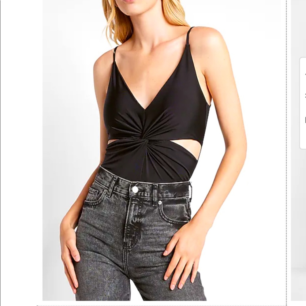 NEW Express Silky Twist Front Bodysuit